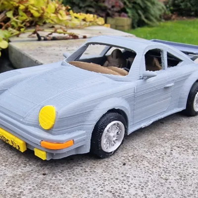 Mô hình 3D xe Porsche 911 năm 1980 thiết kế chi tiết
