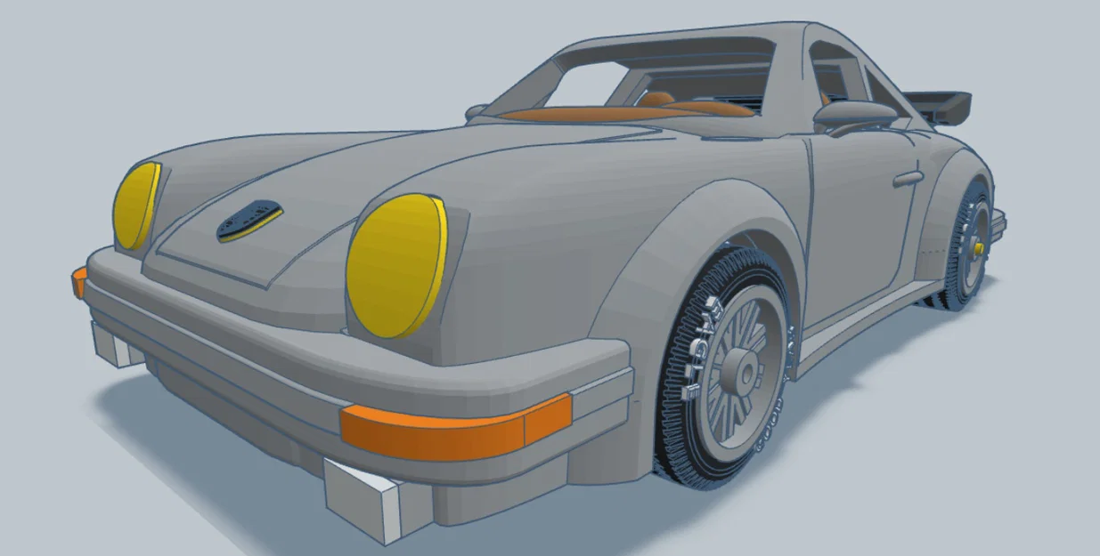 Mô hình 3D xe Porsche 911 năm 1980 thiết kế chi tiết - Image 4