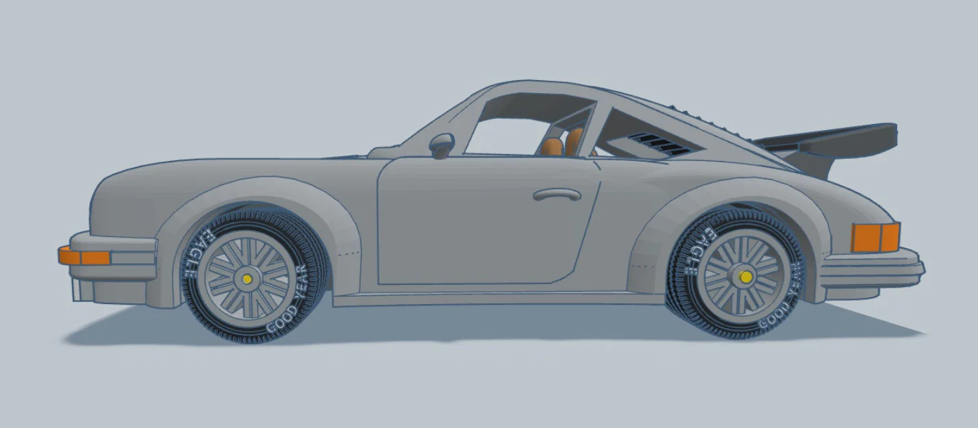 Mô hình 3D xe Porsche 911 năm 1980 thiết kế chi tiết - Image 8