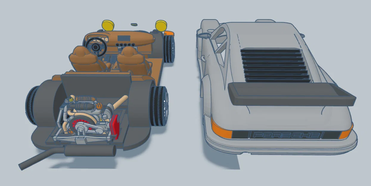 Mô hình 3D xe Porsche 911 năm 1980 thiết kế chi tiết - Image 15