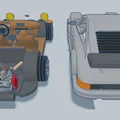 Mô hình 3D xe Porsche 911 năm 1980 thiết kế chi tiết - Thumbnail 15