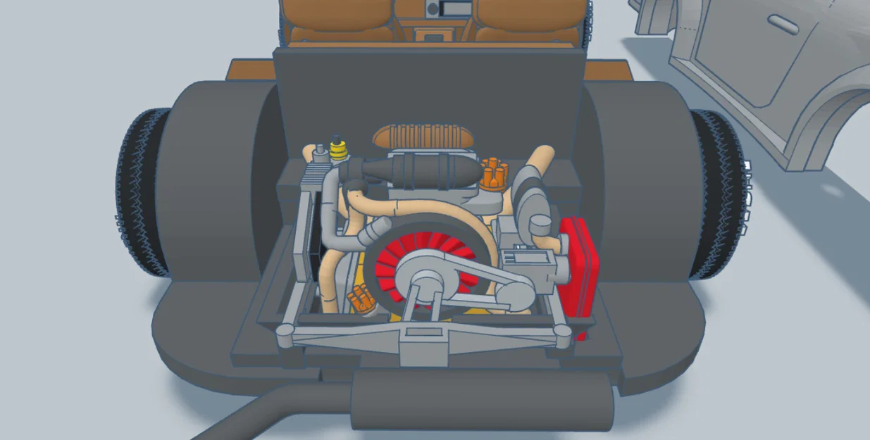 Mô hình 3D xe Porsche 911 năm 1980 thiết kế chi tiết - Image 17