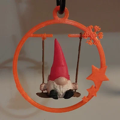 Chú lùn Noel bập bênh - Đồ trang trí cây thông Giáng sinh