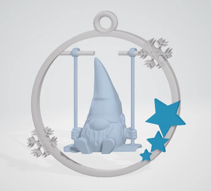 Chú lùn Noel bập bênh - Đồ trang trí cây thông Giáng sinh - Image 2