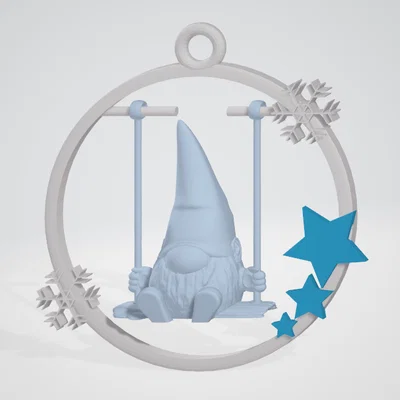 Chú lùn Noel bập bênh - Đồ trang trí cây thông Giáng sinh