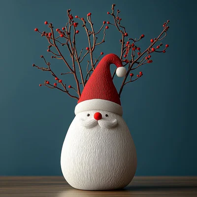 Bình Hoa Ông Già Noel (Santa Clause Vase)