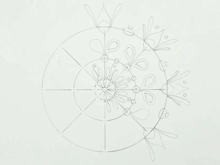 Khuôn vẽ Mandala đa năng (Universal Mandala Template) bằng 3D Printing - Image 4