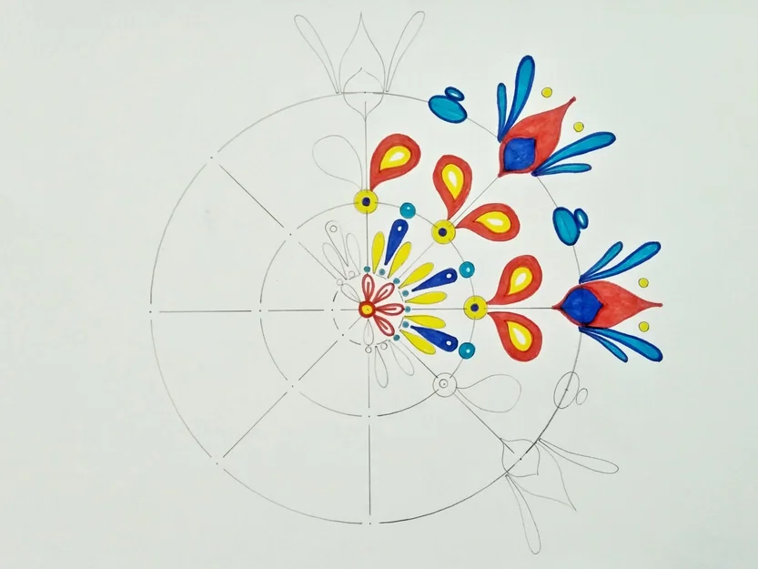 Khuôn vẽ Mandala đa năng (Universal Mandala Template) bằng 3D Printing - Image 5