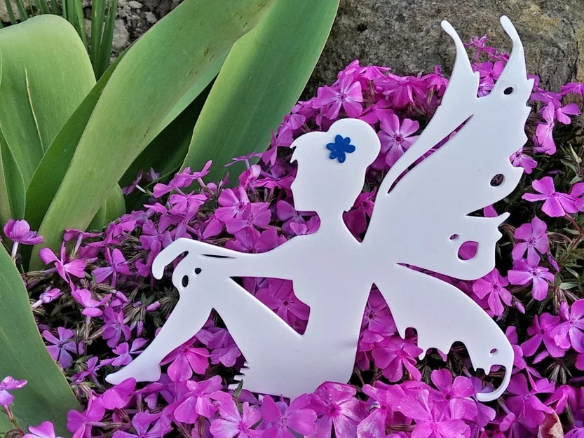 Mô hình Nàng tiên nghỉ ngơi (Resting Fairy) trang trí vườn 3D - Image 2