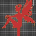 Mô hình Nàng tiên nghỉ ngơi (Resting Fairy) trang trí vườn 3D - Thumbnail 3
