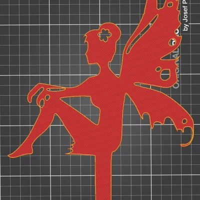 Mô hình Nàng tiên nghỉ ngơi (Resting Fairy) trang trí vườn 3D