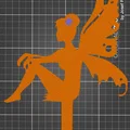 Mô hình Nàng tiên nghỉ ngơi (Resting Fairy) trang trí vườn 3D - Thumbnail 4