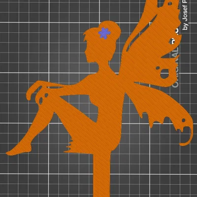 Mô hình Nàng tiên nghỉ ngơi (Resting Fairy) trang trí vườn 3D