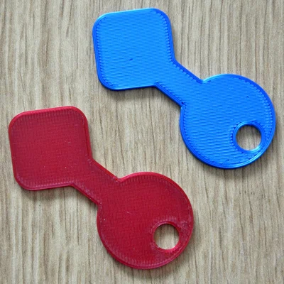 Chìa khóa nhựa 3D cho xe đẩy siêu thị - Tiện lợi, in nhanh