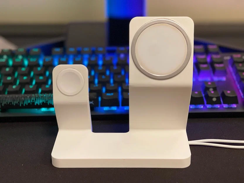 Kệ iPhone & Apple Watch sạc không dây (MagSafe) đáy phẳng dày hơn - Image 1