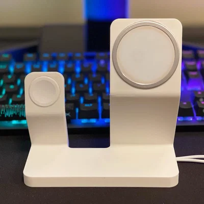 Kệ iPhone & Apple Watch sạc không dây (MagSafe) đáy phẳng dày hơn