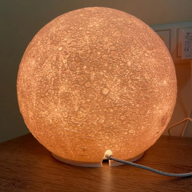 Chụp đèn mặt trăng cho Xiaomi Bedside Lamp (Moon Cover) - Image 3