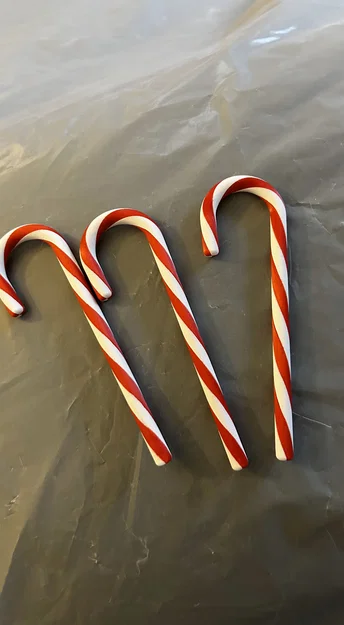 Mô hình gậy kẹo Candy Cane 3D trang trí Giáng sinh độc đáo - Image 1