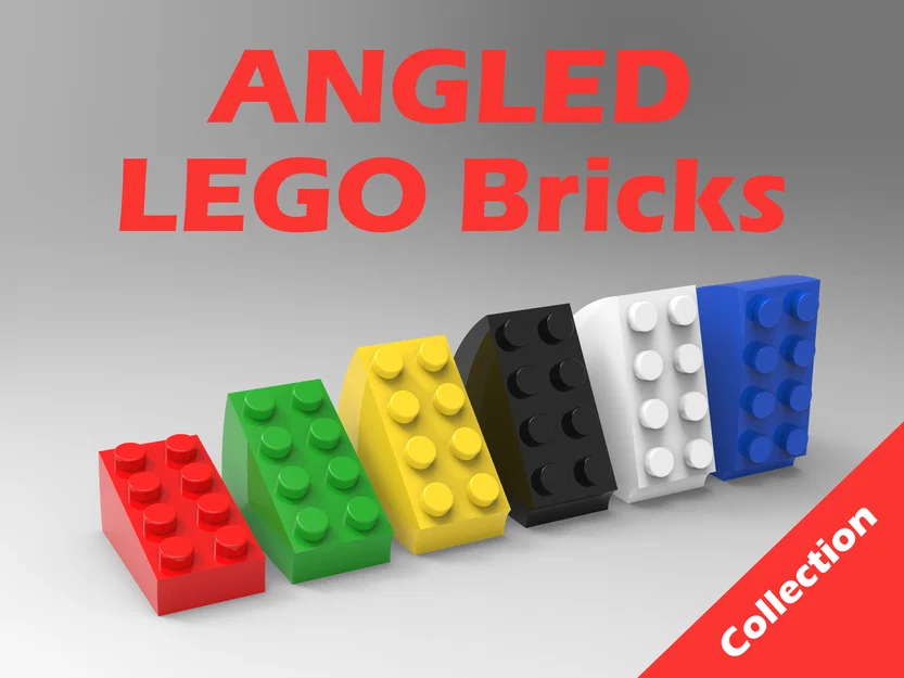 Bộ sưu tập gạch lắp ghép LEGO với nhiều góc nghiêng độc đáo (15-90 độ) - Image 1