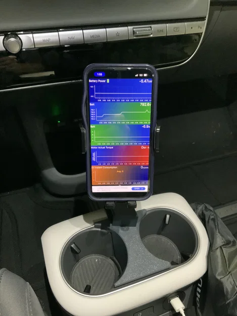 Giá đỡ/gắn điện thoại bệ trung tâm cho Hyundai Ioniq 5 - Image 1