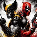 Deadpool và Wolverine Hueforge – Bản in 3D tách màu nổi bật - Thumbnail 1