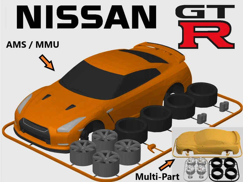 Kit Card Nissan GT-R R35 (tỉ lệ 1:24) - Image 1