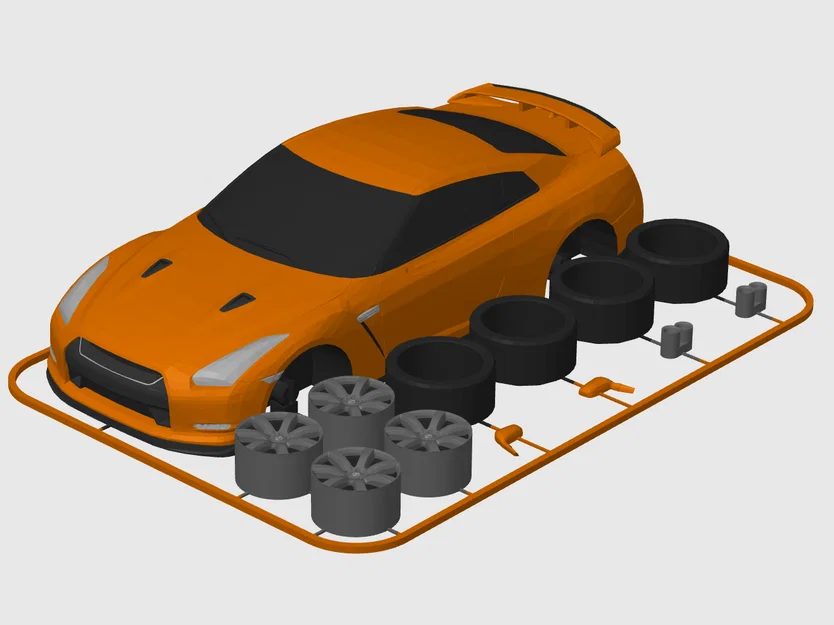 Kit Card Nissan GT-R R35 (tỉ lệ 1:24) - Image 2