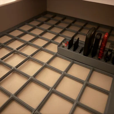 Baseplate Gridfinity cho ngăn kéo bàn IKEA Malm