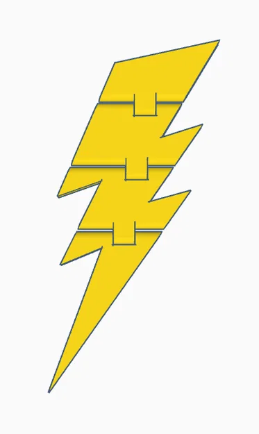 Mô hình đồ chơi tia chớp linh hoạt Flexy Lightning Bolt Fidget - Image 1