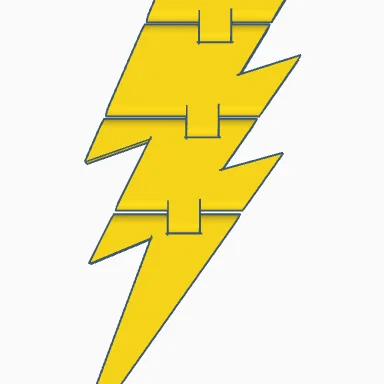 Mô hình đồ chơi tia chớp linh hoạt Flexy Lightning Bolt Fidget