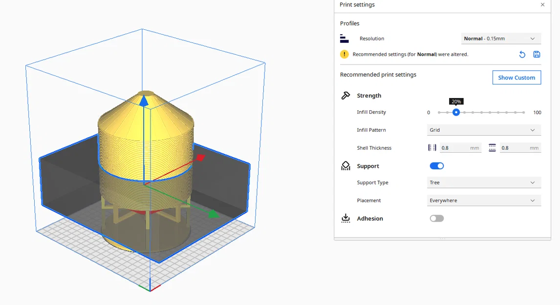 Mô hình tháp chứa ngũ cốc (Grain Bin) trang trí nông trại - Image 2