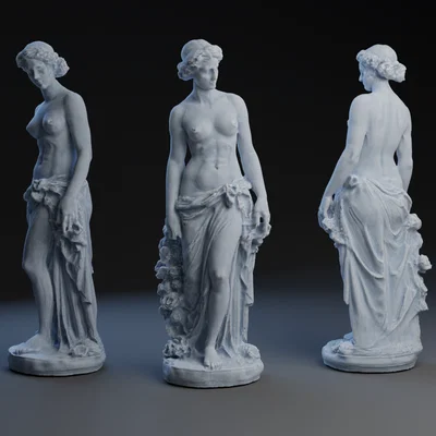 Meshy.ai Test. Tượng Cổ Điển