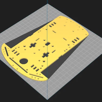 Khung gầm xe robot Arduino (Chassis Arduino Car) in 3D