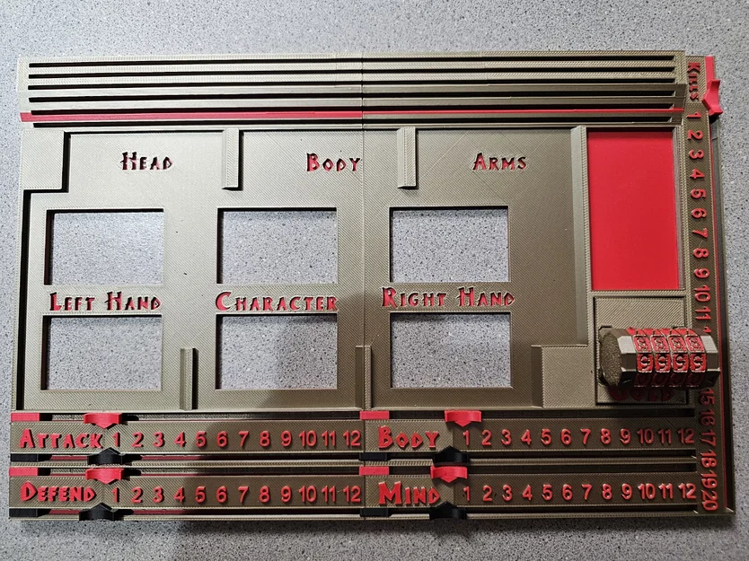 Bảng người chơi HeroQuest (HeroQuest Player Board) - Image 2