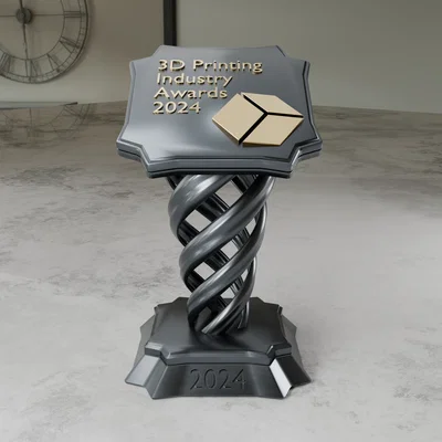 Cúp 3D Printing Industry Awards 2024 (Trophy) - Mẫu 3D
