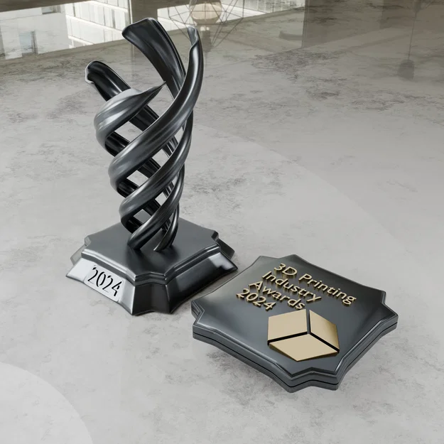 Cúp 3D Printing Industry Awards 2024 (Trophy) - Mẫu 3D - Image 2