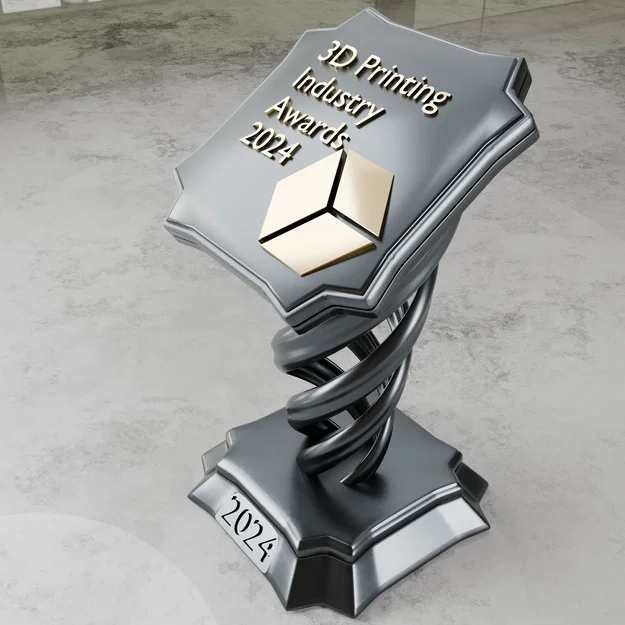 Cúp 3D Printing Industry Awards 2024 (Trophy) - Mẫu 3D - Image 3