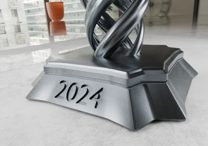 Cúp 3D Printing Industry Awards 2024 (Trophy) - Mẫu 3D - Image 7