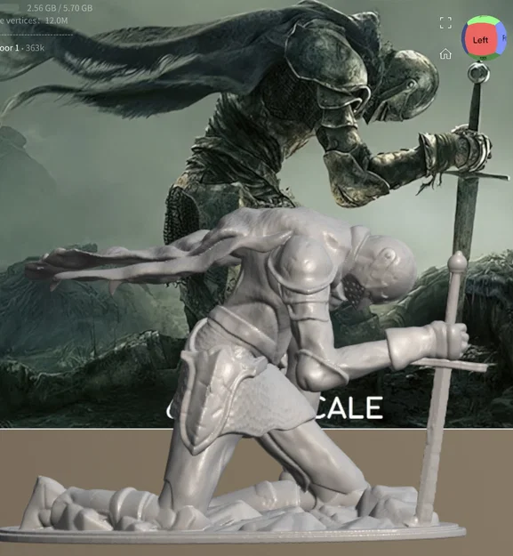 Mô hình Finger Knight Vyke - Tượng 3D ấn tượng từ Elden Ring - Image 1