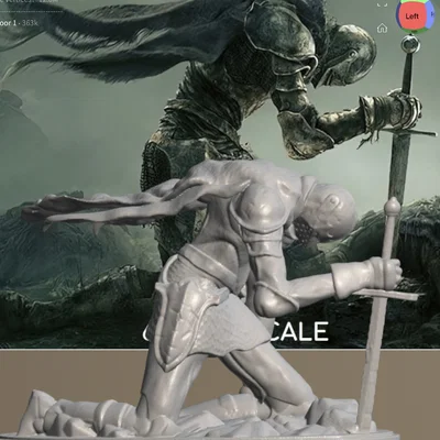 Mô hình Finger Knight Vyke - Tượng 3D ấn tượng từ Elden Ring