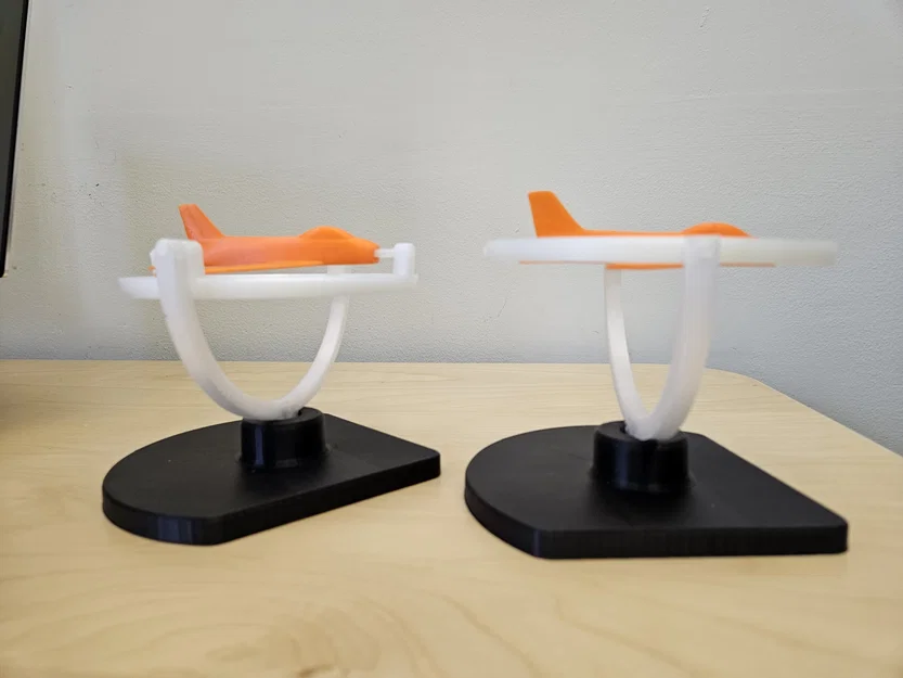 Gimbal minh hoạ góc Euler (Yaw/Pitch/Roll) / Jet fighter để bàn - Image 2