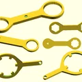 Cờ lê tùy chỉnh (OpenSCAD) - Custom Wrench - Thumbnail 1