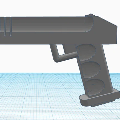 Mô hình súng lục đồ chơi nhỏ gọn - Mẫu in 3D cho bé