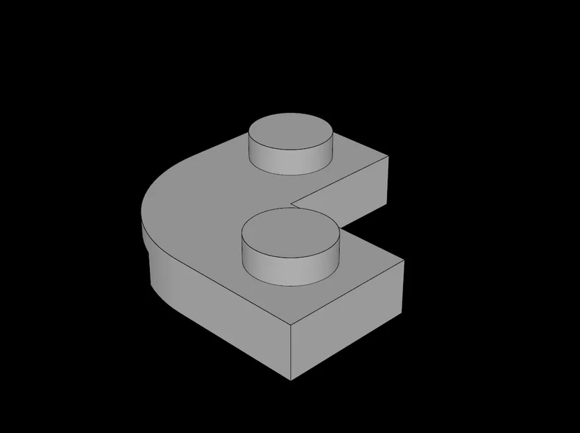 Mảnh ghép Lego 2x2 Corner Round tự in 3D chuẩn xác - Image 1