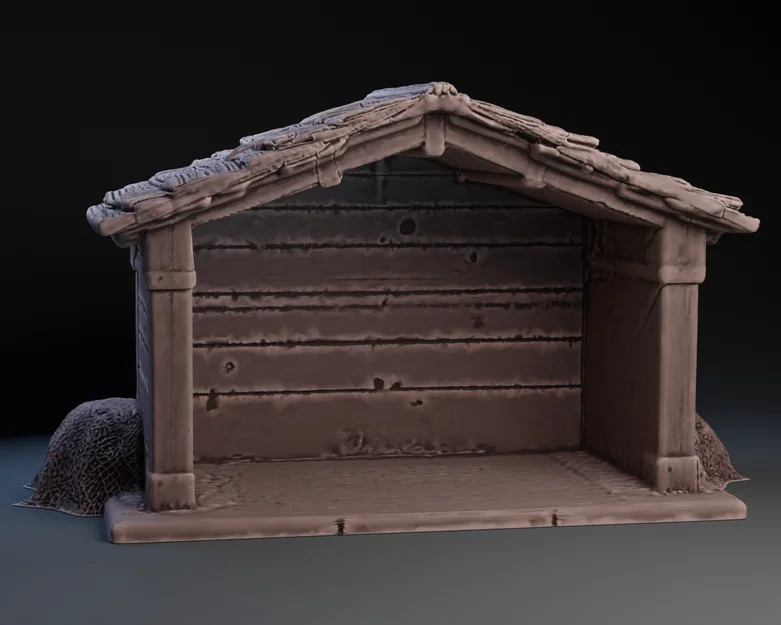 Mô hình hang đá Giáng sinh 3D (Nativity: Stable) trang trí bàn - Image 1