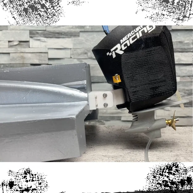 Tàu RC F1 kèm Outboard Mercury Racing 360 - Image 4