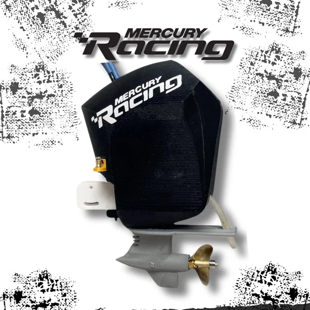 Tàu RC F1 kèm Outboard Mercury Racing 360 - Image 5