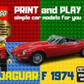Mô hình xe cổ điển LEGO Jaguar F 1974 tự in 3D độc đáo - Thumbnail 1