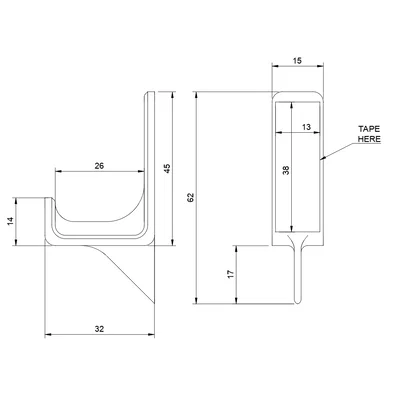 Móc treo tường dán keo phong cách IKEA Tjusig (In 3D)