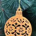 Mẫu trang trí cây thông Noel 3D họa tiết hoa văn tinh tế - Thumbnail 1